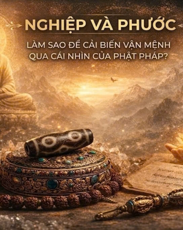 NGHIỆP VÀ PHƯỚC: LÀM SAO ĐỂ CẢI BIẾN VẬN MỆNH QUA CÁI NHÌN CỦA PHẬT PHÁP?
