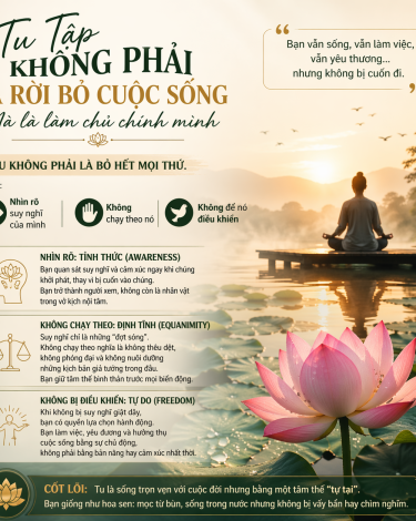 Tu Tập Không Phải Là Rời Bỏ Cuộc Sống – Mà Là Làm Chủ Chính Mình