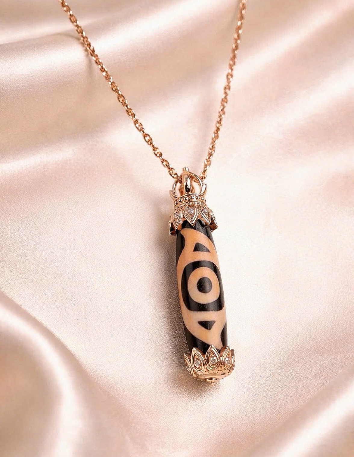Vòng cổ Dzi Mắt Phượng 